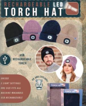 Rechargable Torch Hat