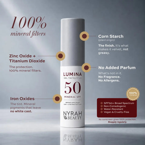 NYRAH LUMINA VEIL Tinted Mineral SPF50 Stick